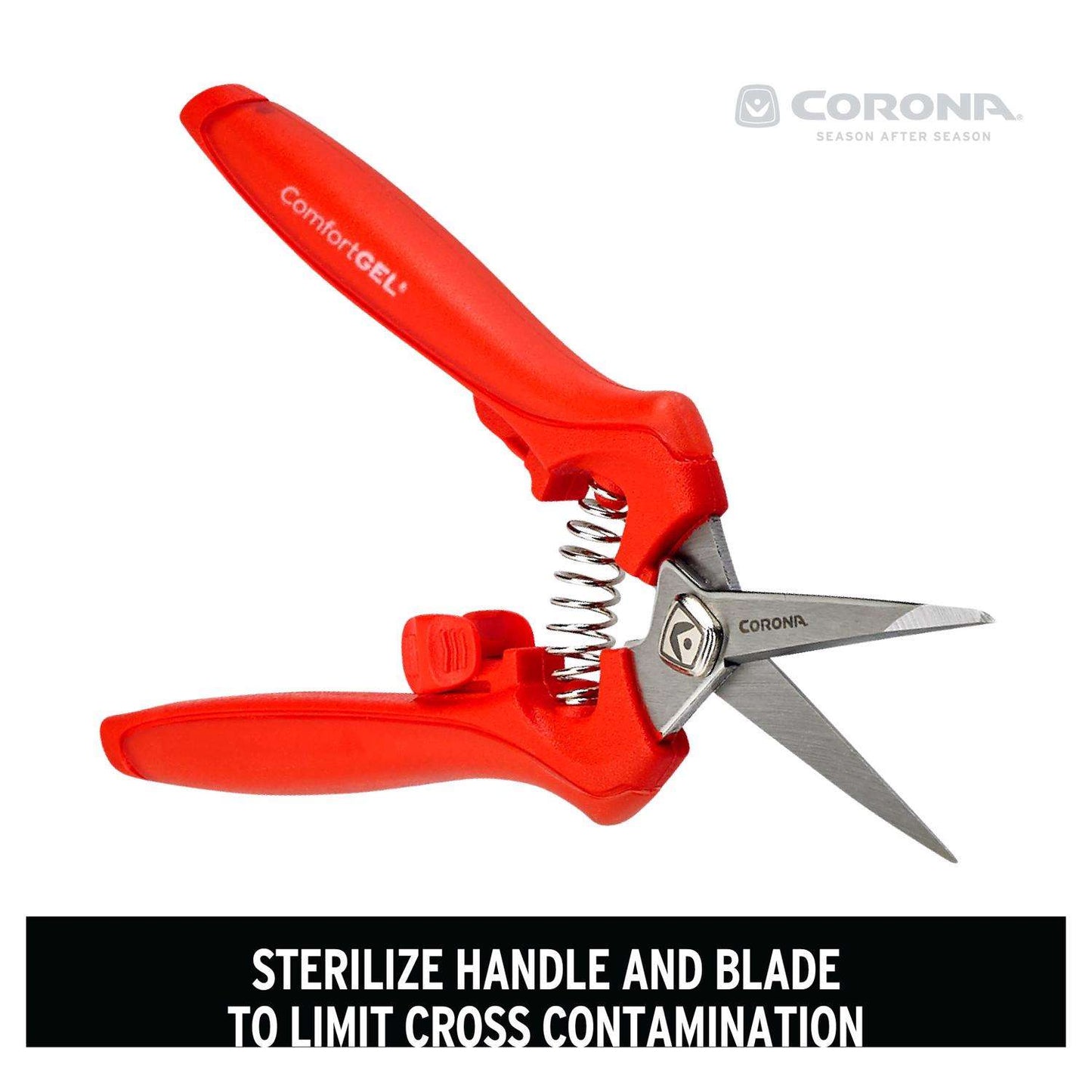  Corona ComfortGEL 5 In. Steel Precision Tip Leaf/Stem Micro Snip