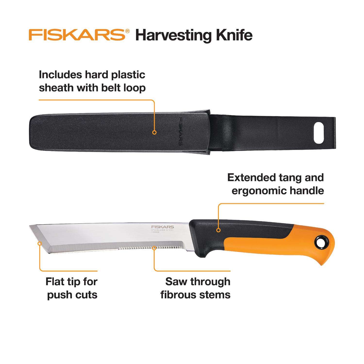  Fiskars 6 In. Stainless Steel Harvest Knife