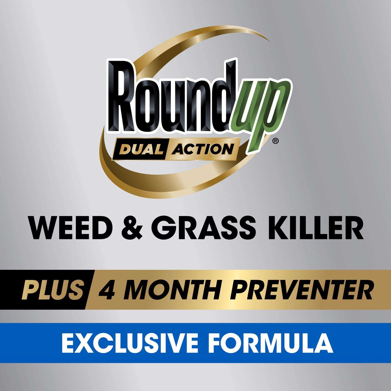 Roundup Dual Action Weed And Grass Killer + Preventer RTU Liquid 1 Gal
