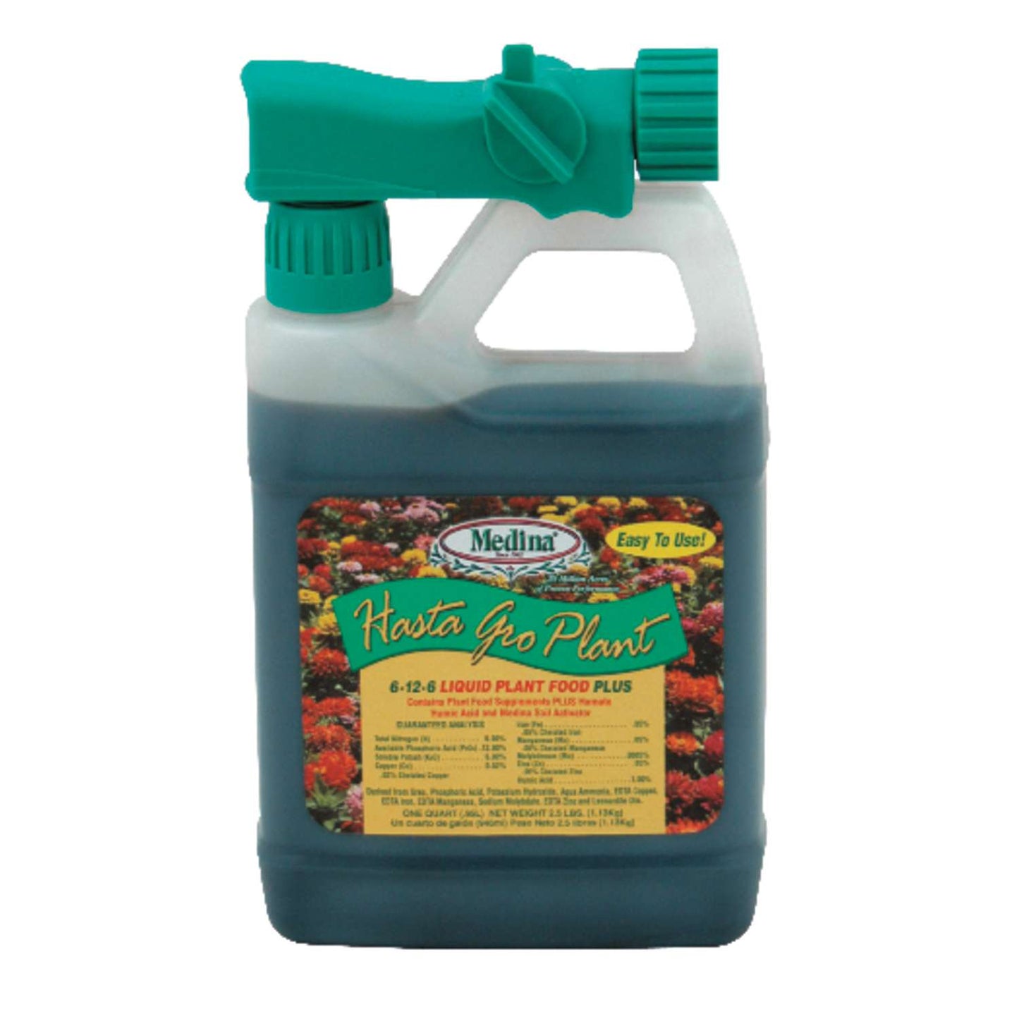  Medina Hasta Gro Plant Liquid All Purpose Plant Food 1 Qt