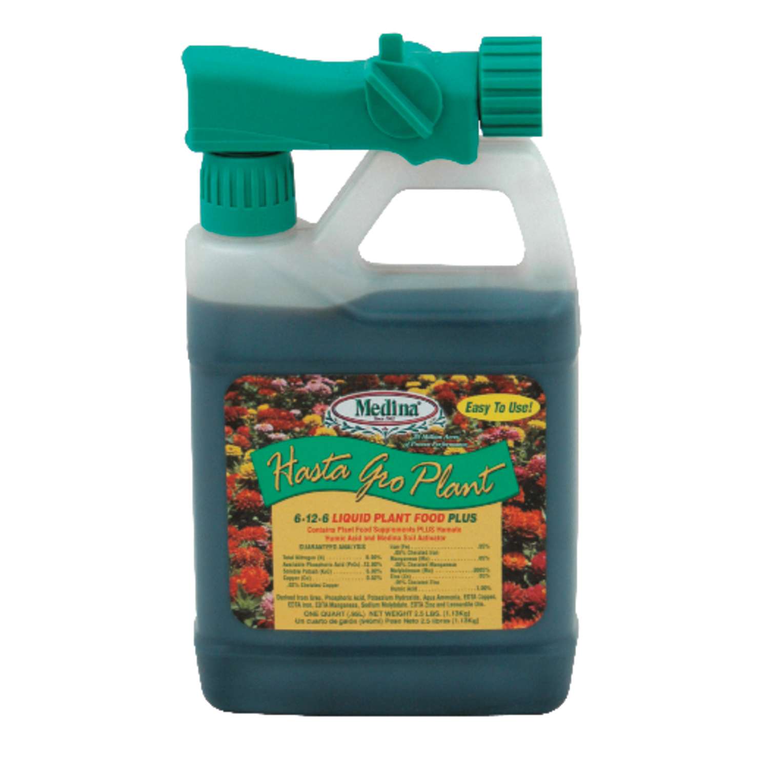  Medina Hasta Gro Plant Liquid All Purpose Plant Food 1 Qt