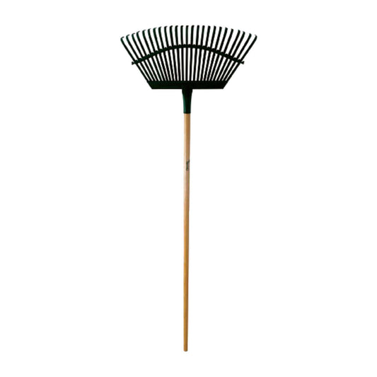  Flexrake 58 In. 25 Tine Steel Lawn Rake Wood Handle