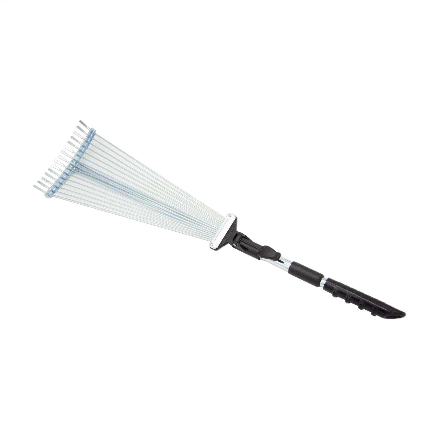  Zenport 63 In. 15 Tine Steel Fan Rake Steel Handle