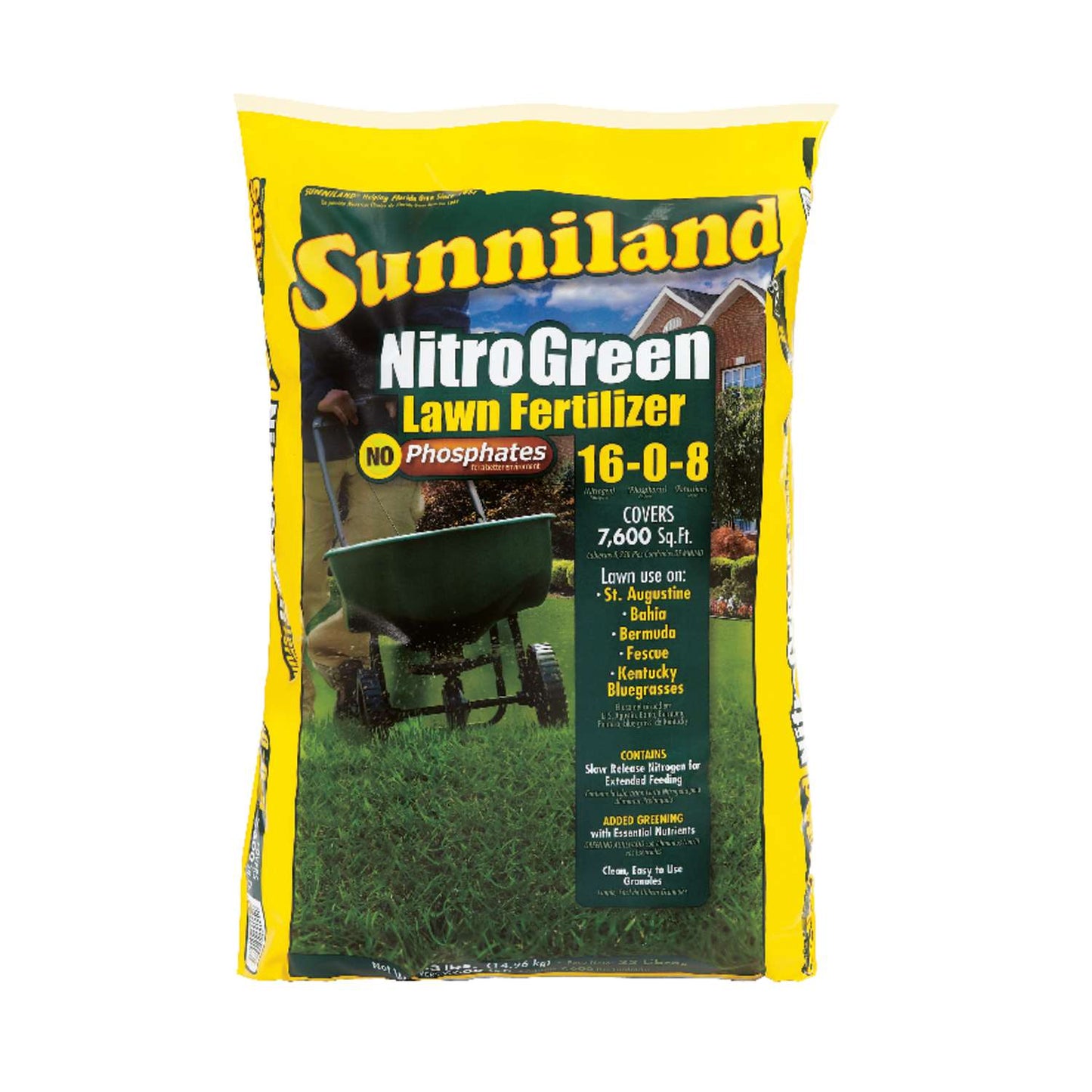  Sunniland Nitro Green Spring Lawn Fertilizer For All Grasses 7600 Sq Ft