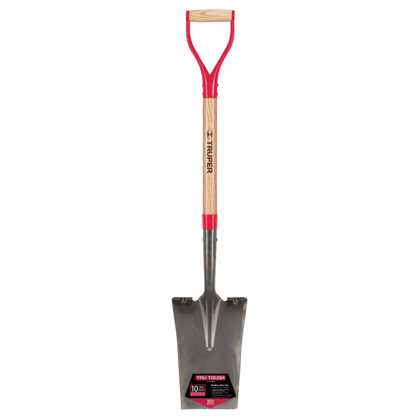  Truper Tru-Tough 41 In. Steel Square Garden Spade Wood Handle