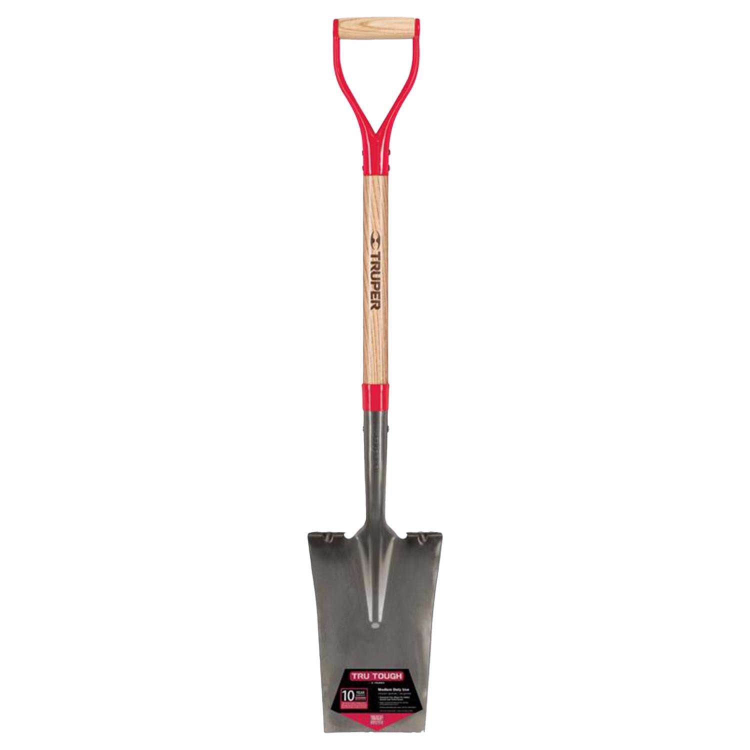  Truper Tru-Tough 41 In. Steel Square Garden Spade Wood Handle