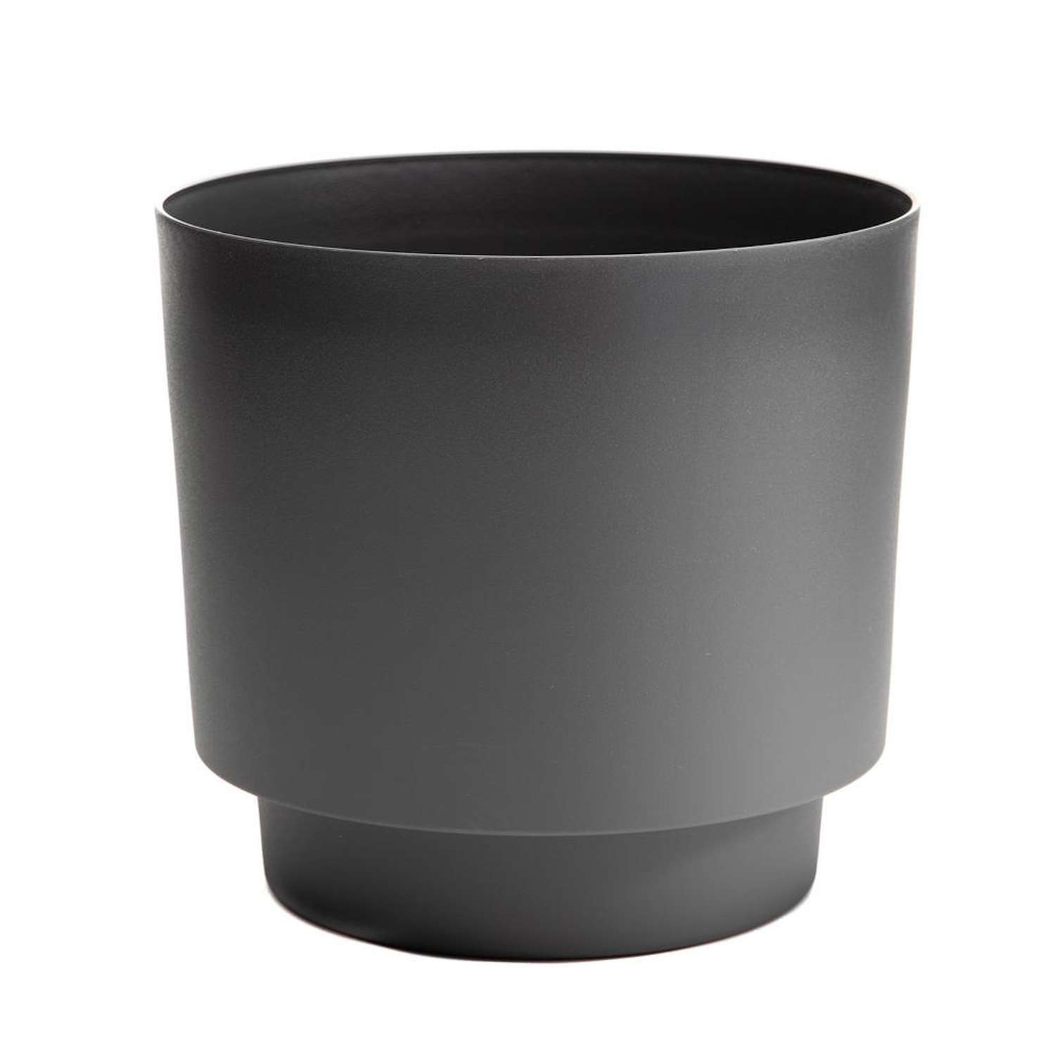  Bloem Hopson 5 In. H X 6 In. D Plastic Planter Charcoal Gray
