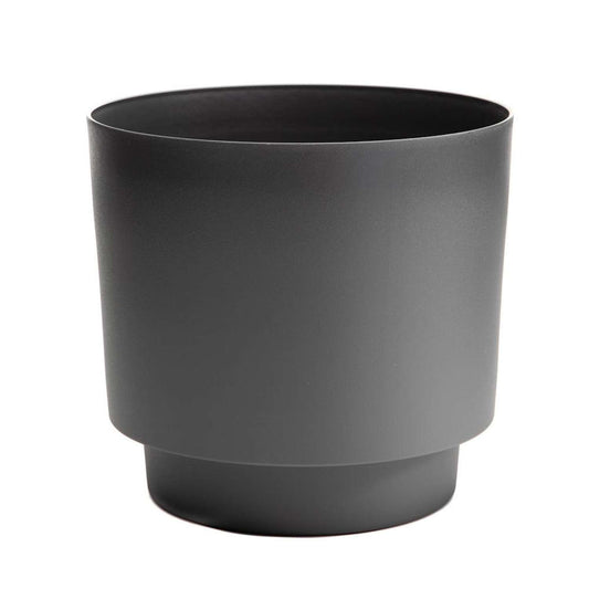  Bloem Hopson 5 In. H X 6 In. D Plastic Planter Charcoal Gray