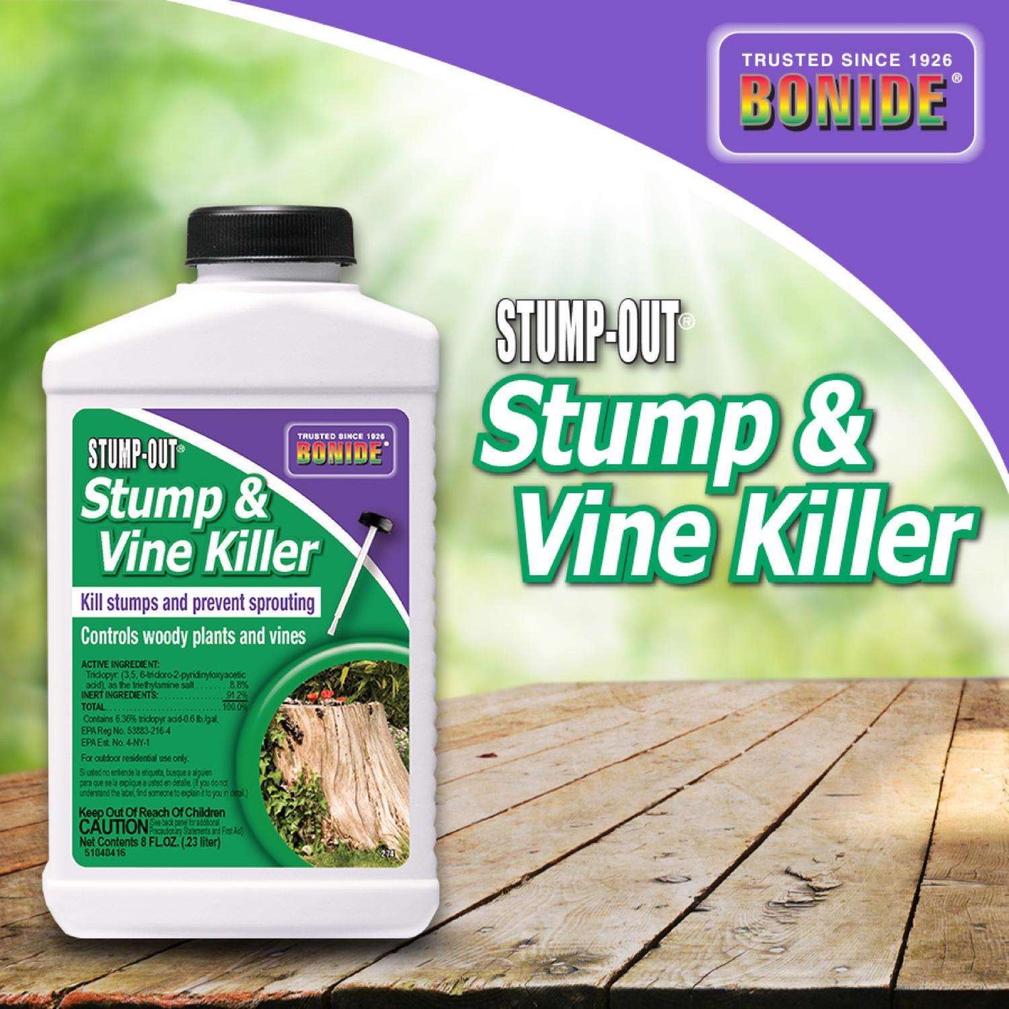  Bonide Stump-Out Stump Killer Concentrate 8 Oz