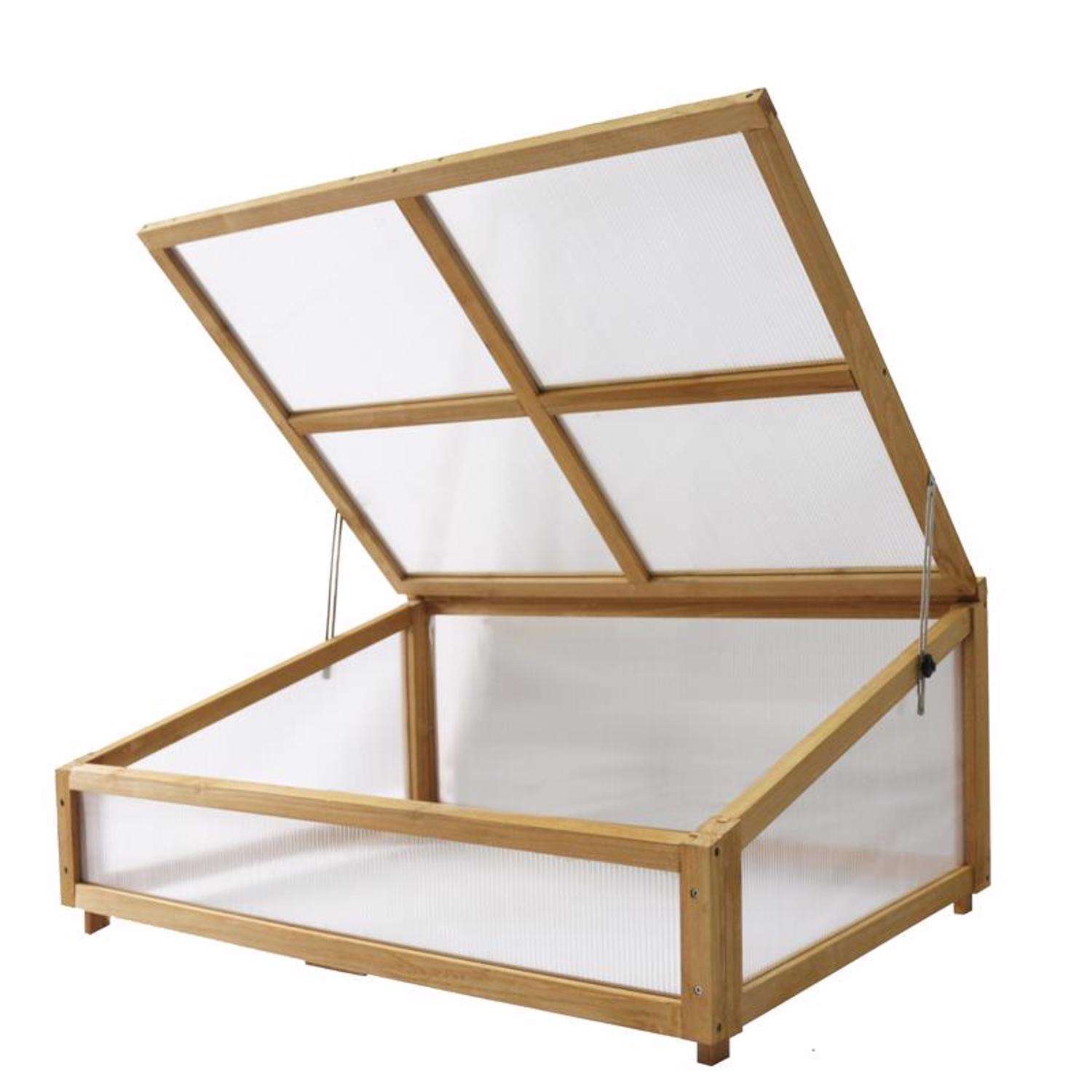  VegTrug Cold Frame Natural 18 In. H X 41 In. W Raised Bed Greenhouse