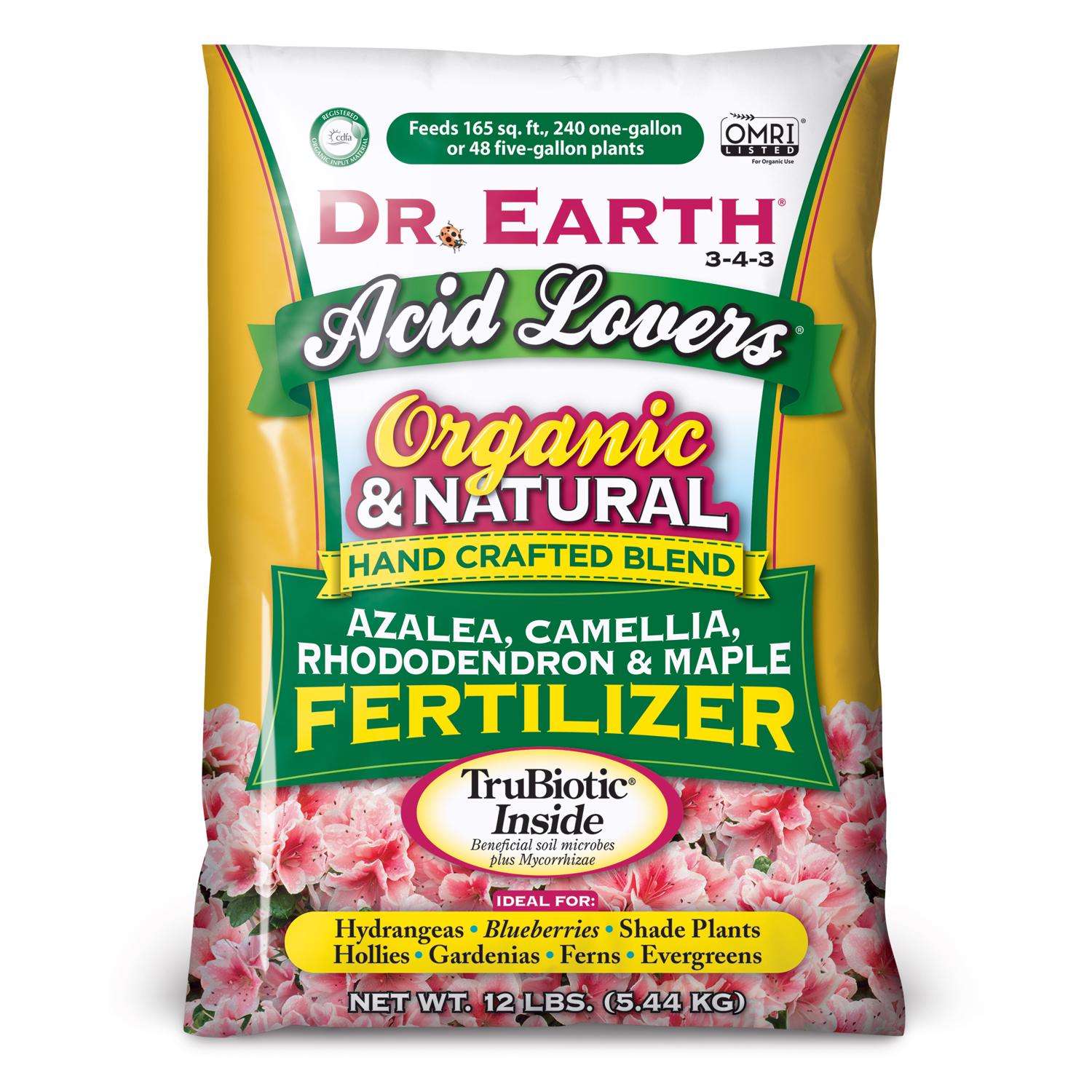  Dr. Earth Acid Lovers Organic Granules Plant Food 12 Lb
