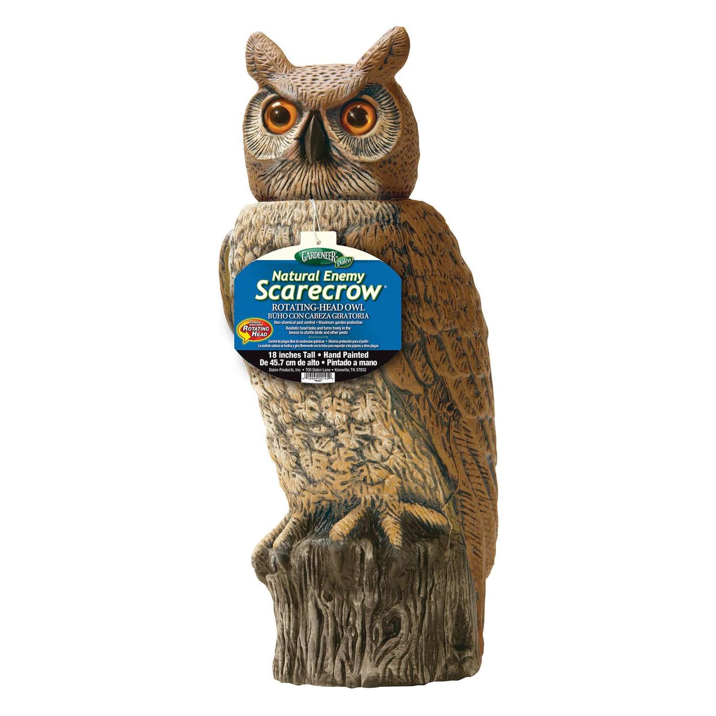  Dalen Scarecrow Rotating-Head Owl Animal Repellent Decoy For All Pests