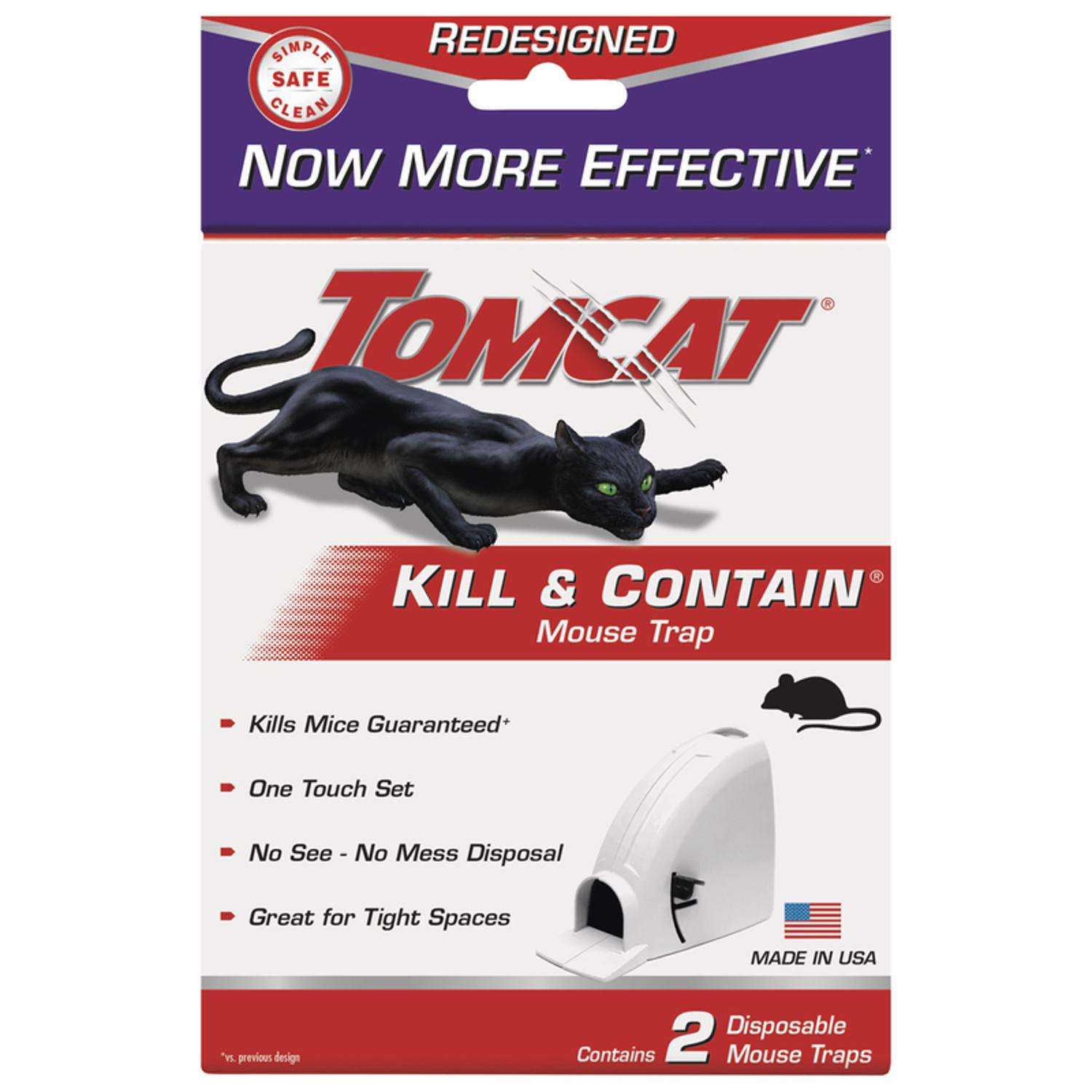  Tomcat Kill & Contain Small Covered Animal Trap For Mice 2 Pk