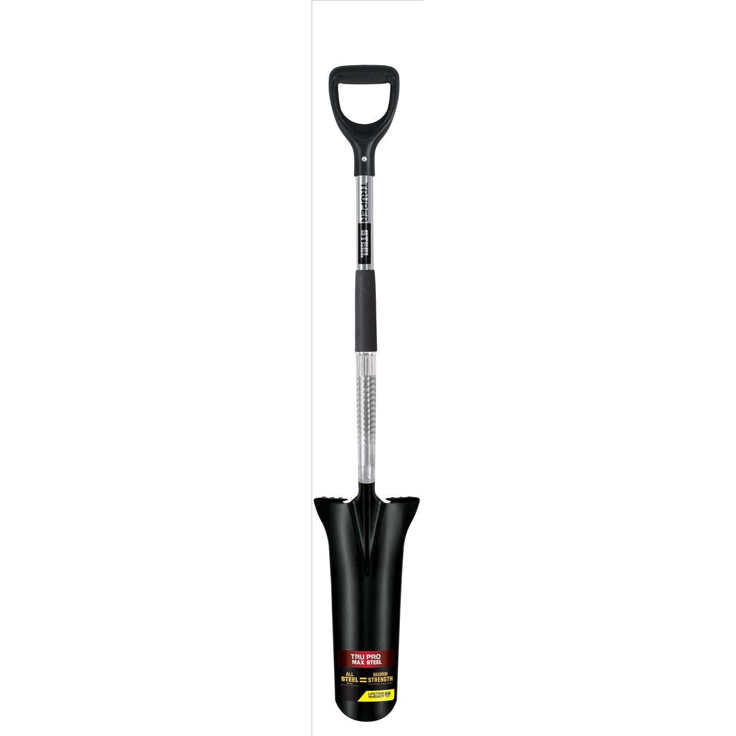  Truper 48 In. Steel Round Drain Spade Steel Handle