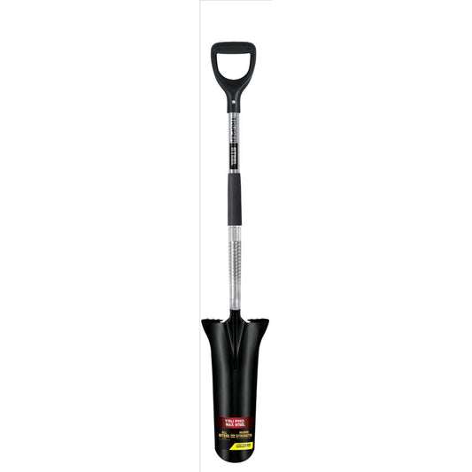  Truper 48 In. Steel Round Drain Spade Steel Handle