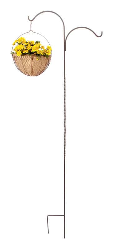  Panacea Brown Wire 84 In. H Double Crook Plant Hook 1 Pk