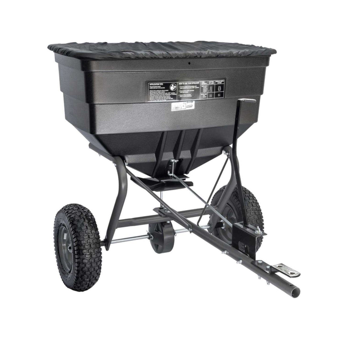  Agri-Fab 12 Ft. W Tow Behind Spreader For Fertilizer/Grass Seed/Ice Melt 185 Lb