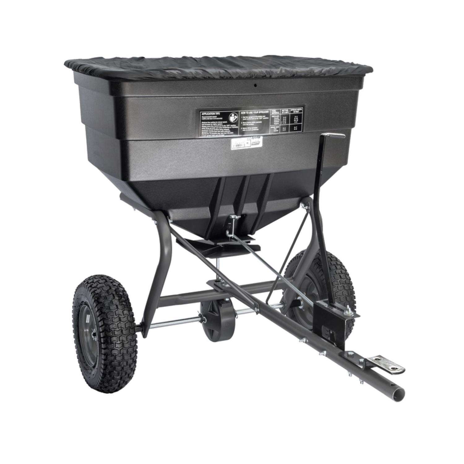  Agri-Fab 12 Ft. W Tow Behind Spreader For Fertilizer/Grass Seed/Ice Melt 185 Lb