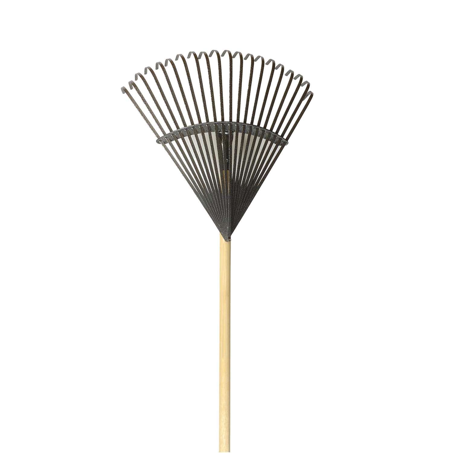  Yard Butler 62 In. 20 Tine Steel Fan Rake Wood Handle