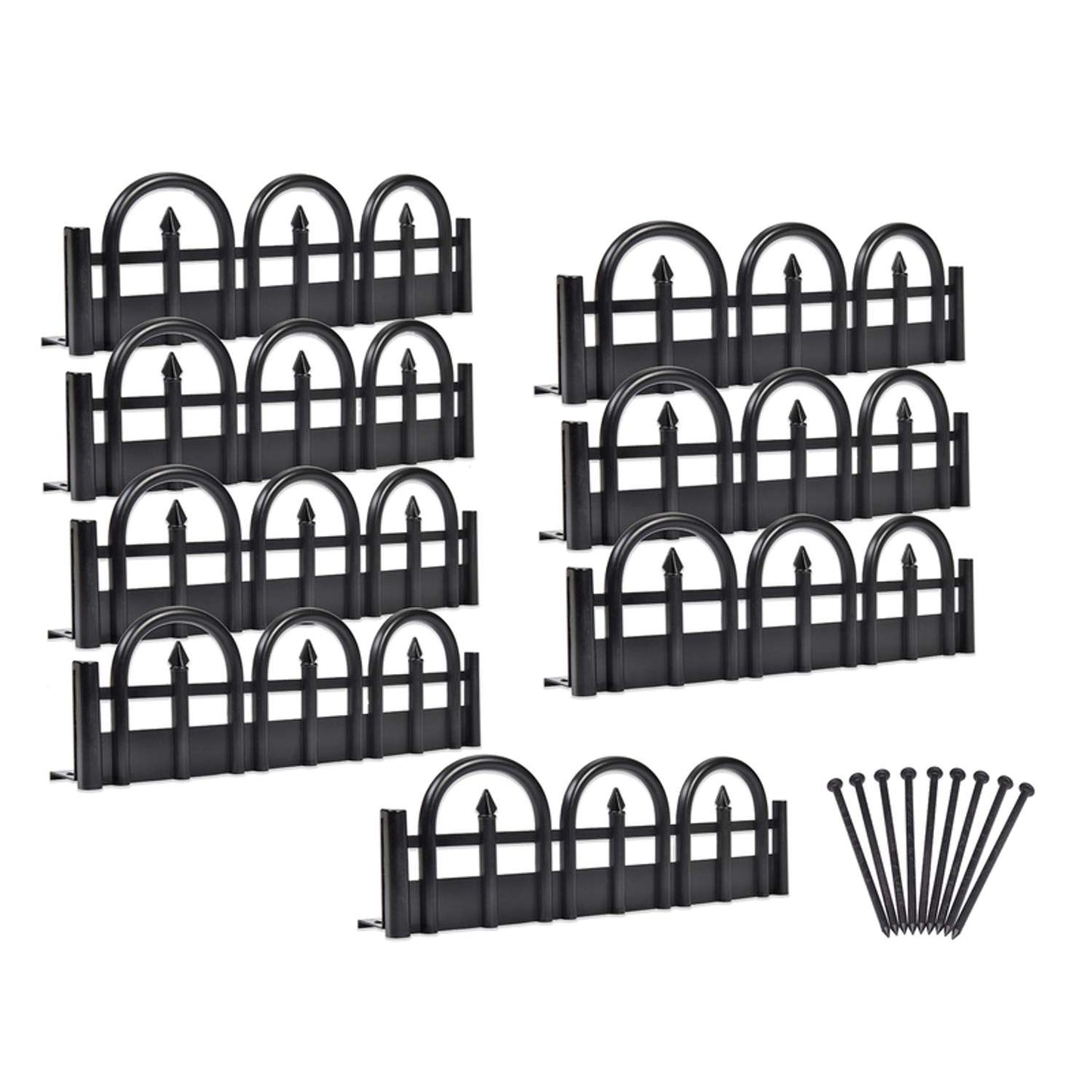  EasyFlex 10 Ft. L Plastic Black Landscape Edging Kit
