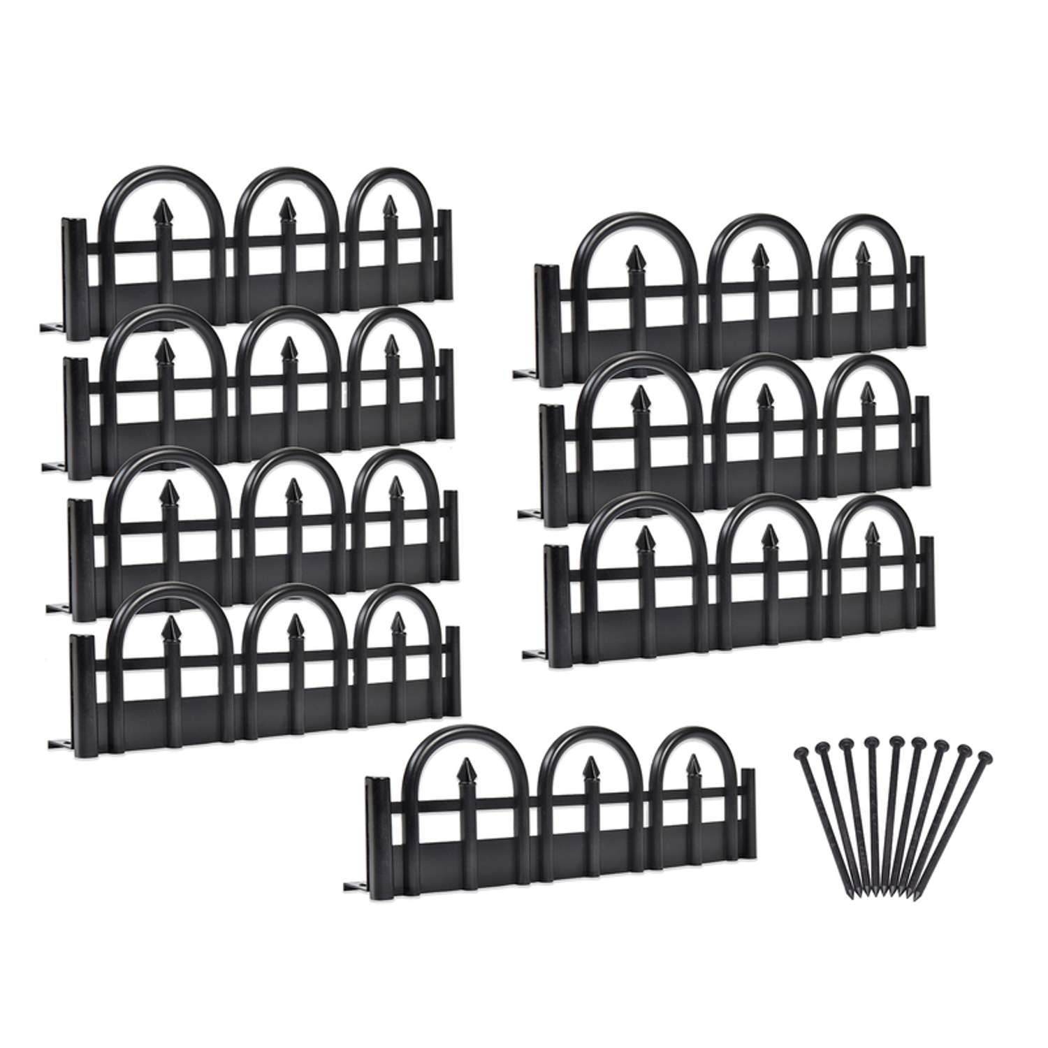  EasyFlex 10 Ft. L Plastic Black Landscape Edging Kit