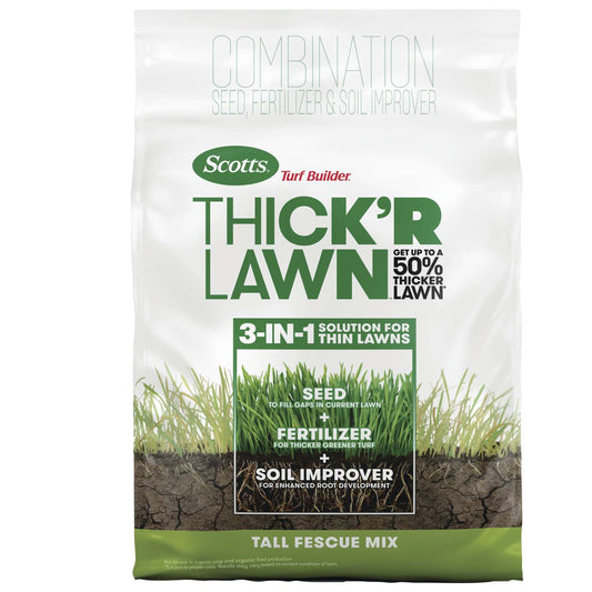  Scotts Turf Builder ThickR Lawn All-Purpose Lawn Fertilizer For Tall Fescue Grass 4000 Sq Ft