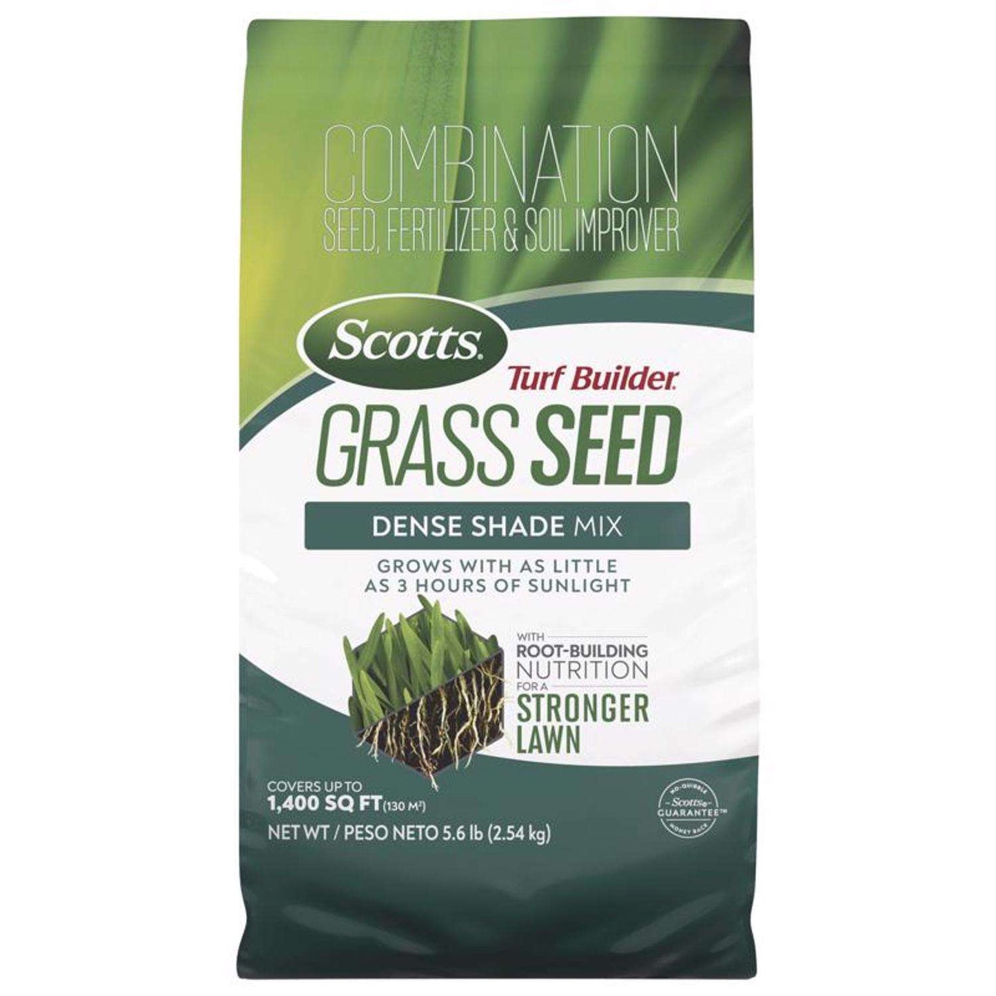  Scotts Turf Builder All Grasses Dense Shade Fertilizer/Seed/Soil Improver 5.6 Lb