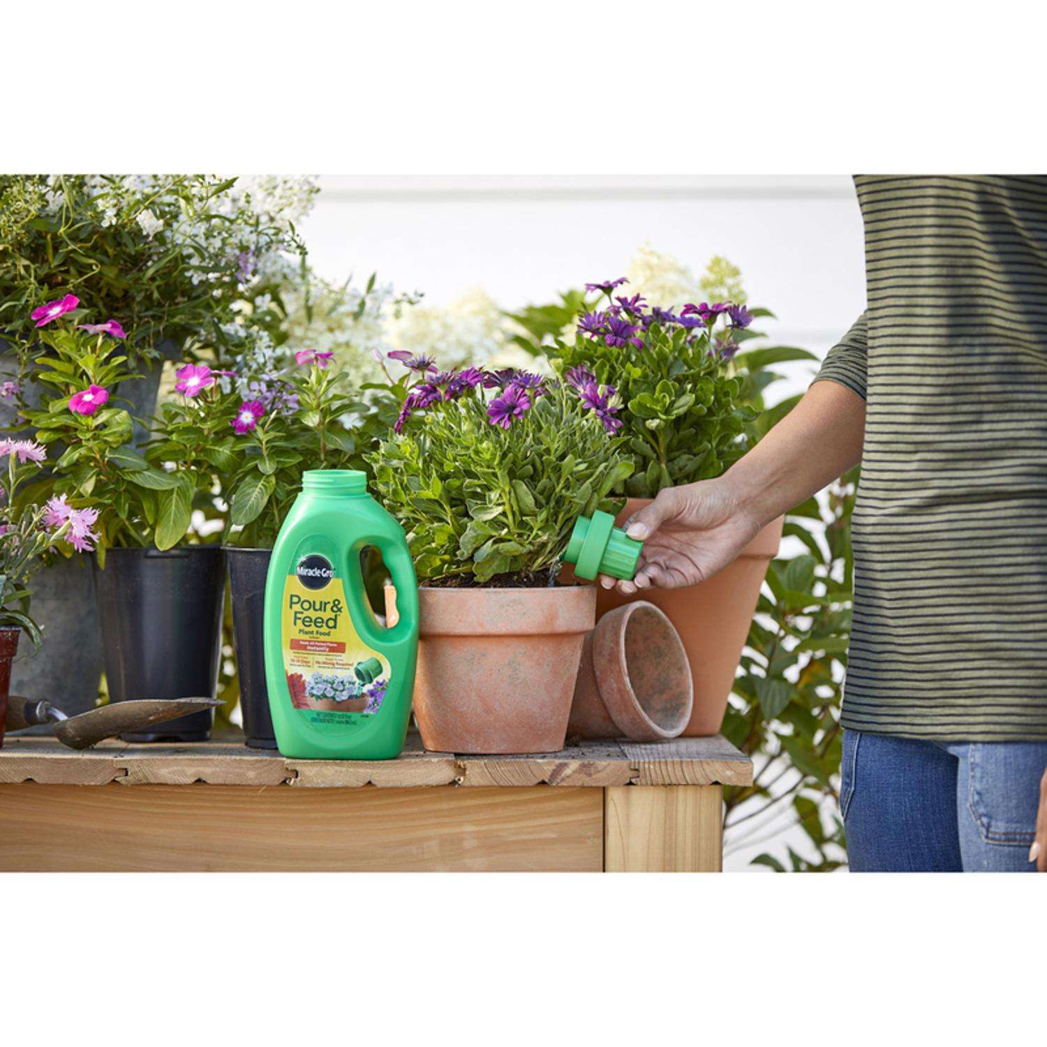  Miracle-Gro Pour & Feed Liquid Plant Food 32 Oz