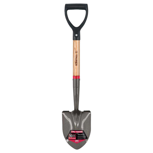  Truper Tru-Tough 27 In. Steel Round Utility Shovel Wood Handle