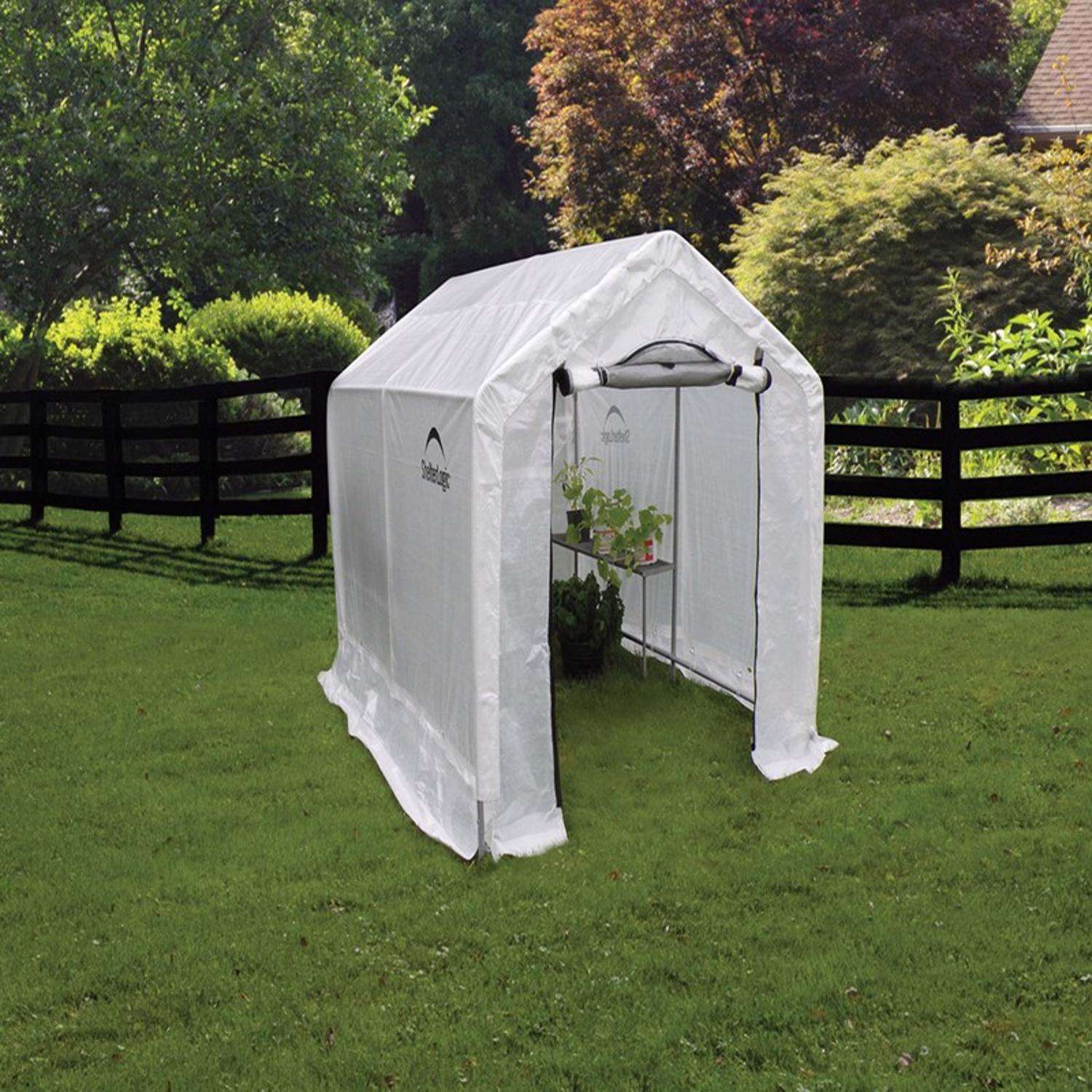 ShelterLogic GrowIt Translucent 72 In. H X 72.68 In. W Peak Style Greenhouse