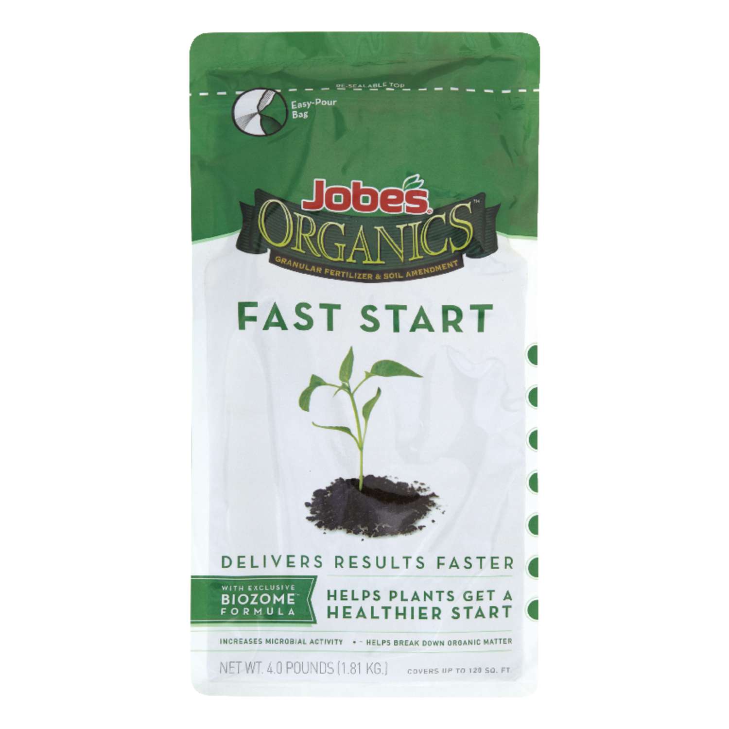  Jobe's Fast Start Organic Granules Plant Food 4 Lb