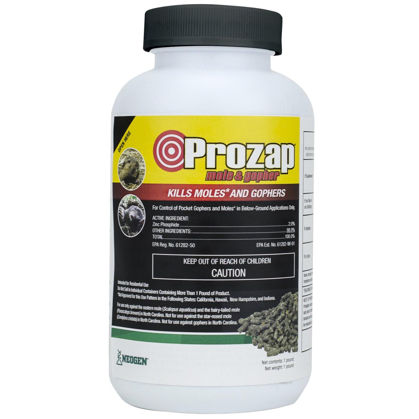  Prozap Toxic Pest Control Pellets For Gophers And Moles 1 Lb 1 Pk
