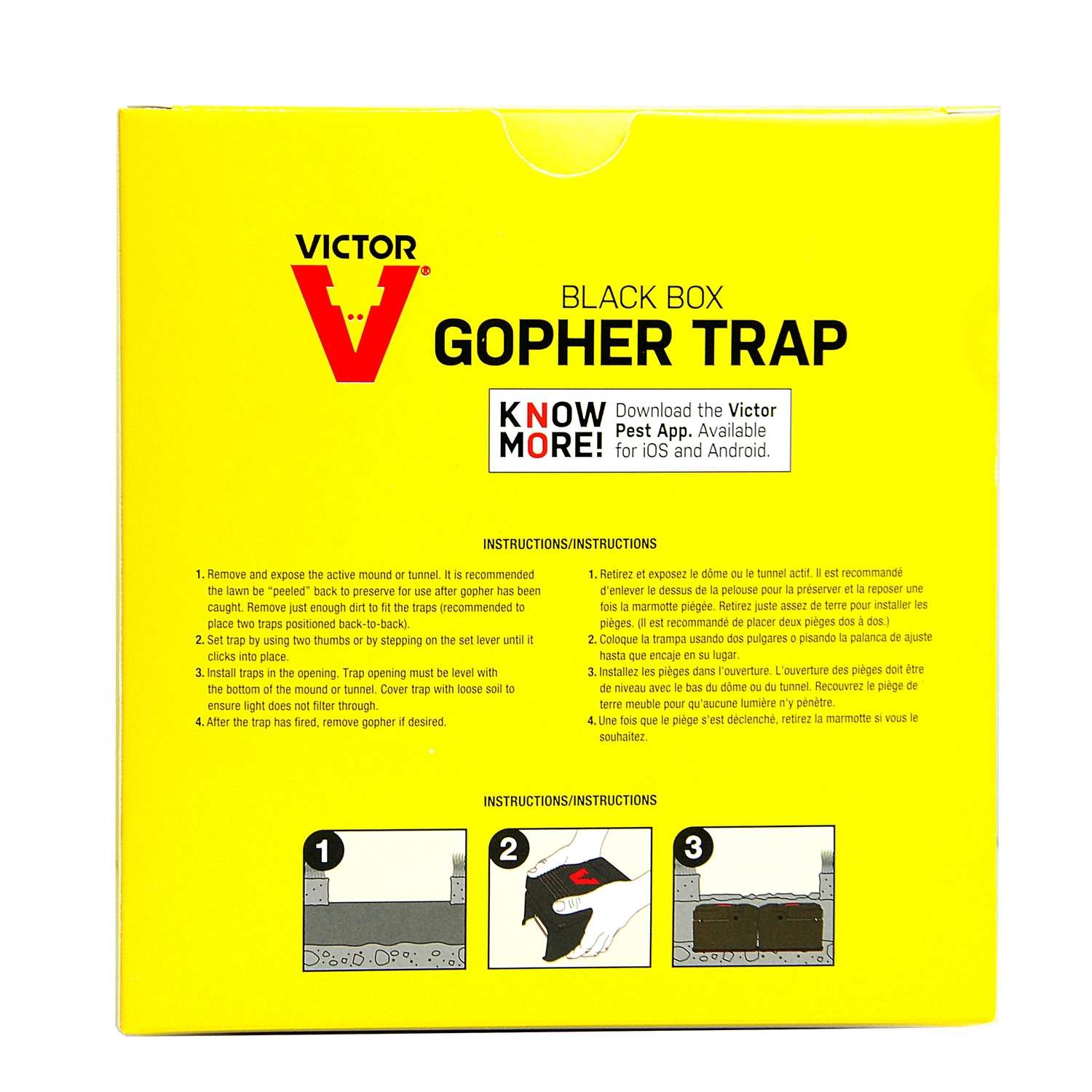  Victor Black Box Choker Loop Animal Trap For Gophers 1 Pk