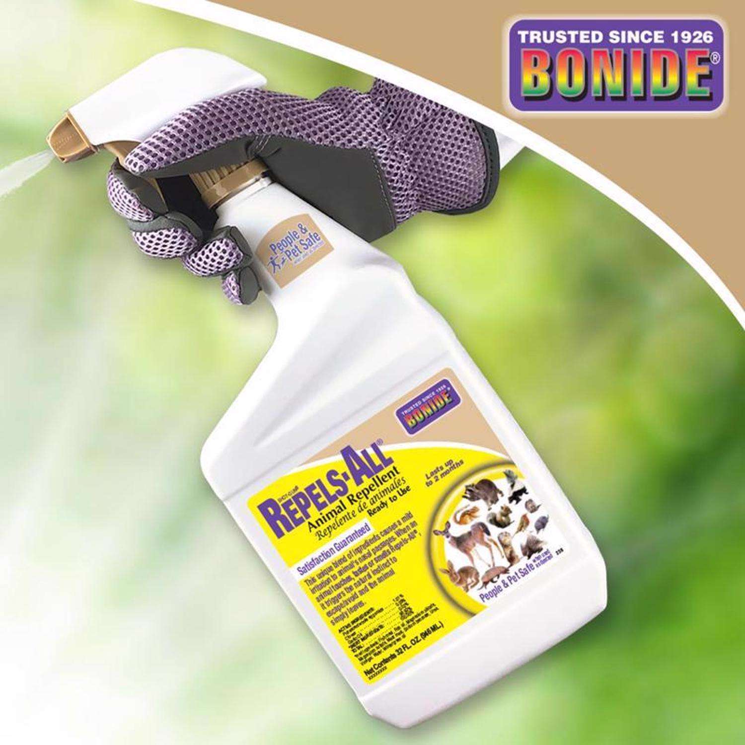  Bonide Repels-All Animal Repellent Spray For Most Animal Types 32 Oz