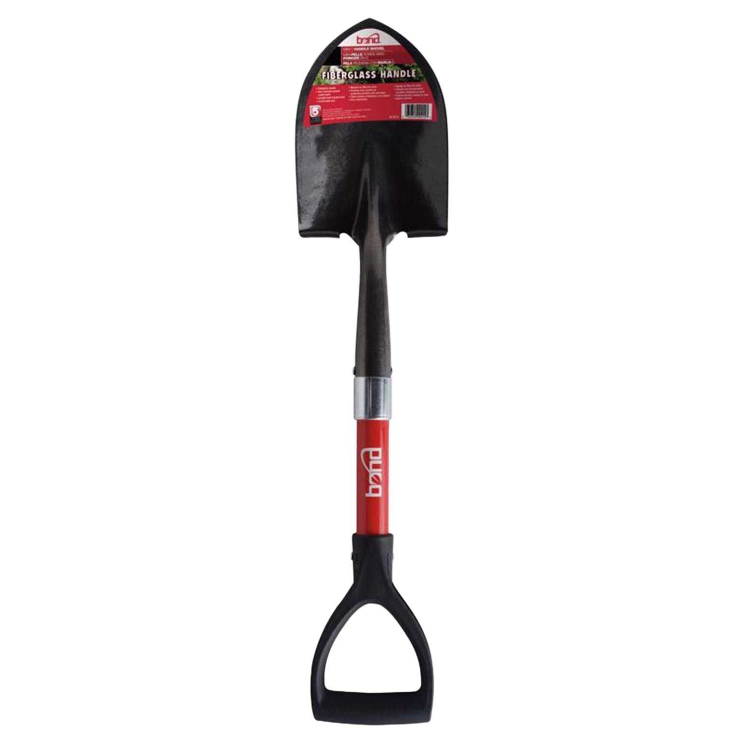  Bond 27 In. Steel Round Utility Shovel Fiberglass Handle
