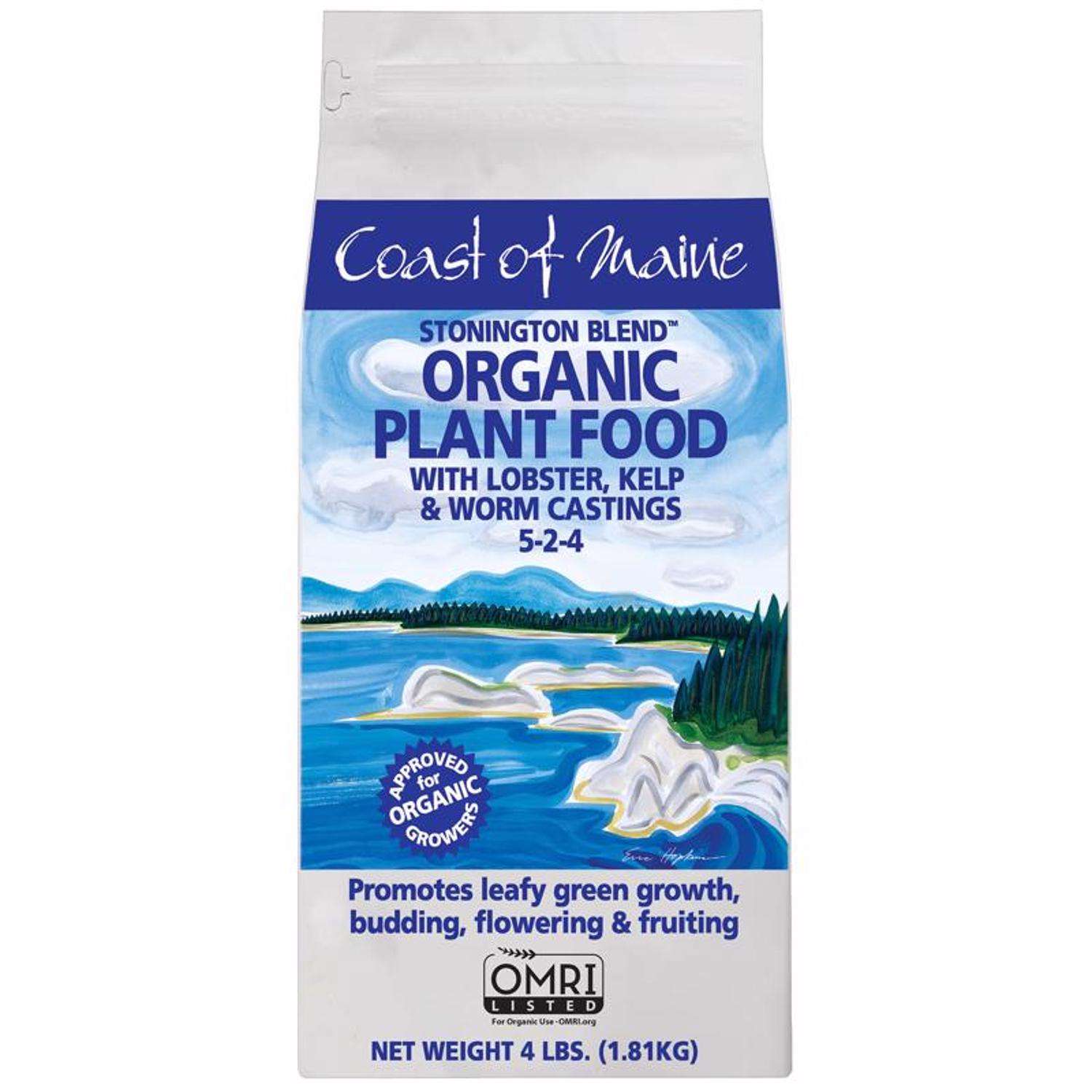  Coast Of Maine Stonington Blend Organic Granules All Purpose Plant Food 4 Lb