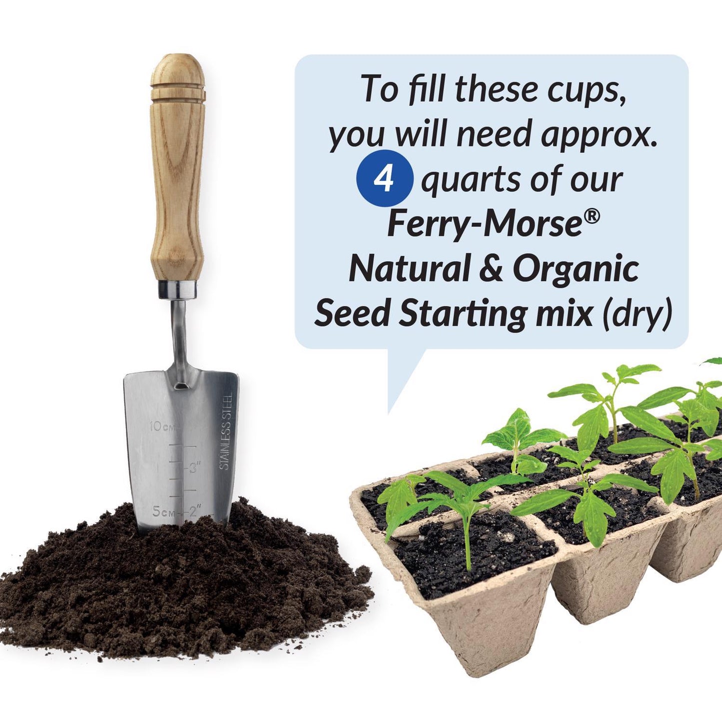  Ferry-Morse 50 Cells 1.75 In. H X 1.75 In. W Plant Transplant Starting Tray 5 Pk