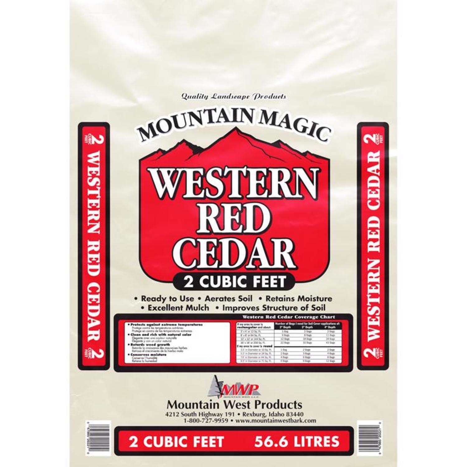  Mountain West Yard Care Red Western Red Cedar Mulch 2 Cu Ft