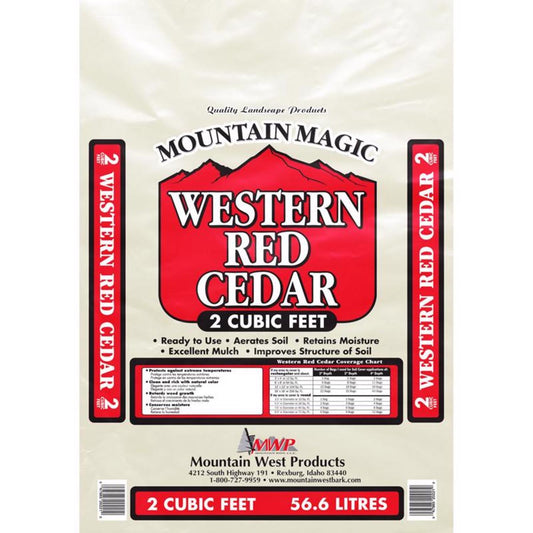  Mountain West Yard Care Red Western Red Cedar Mulch 2 Cu Ft