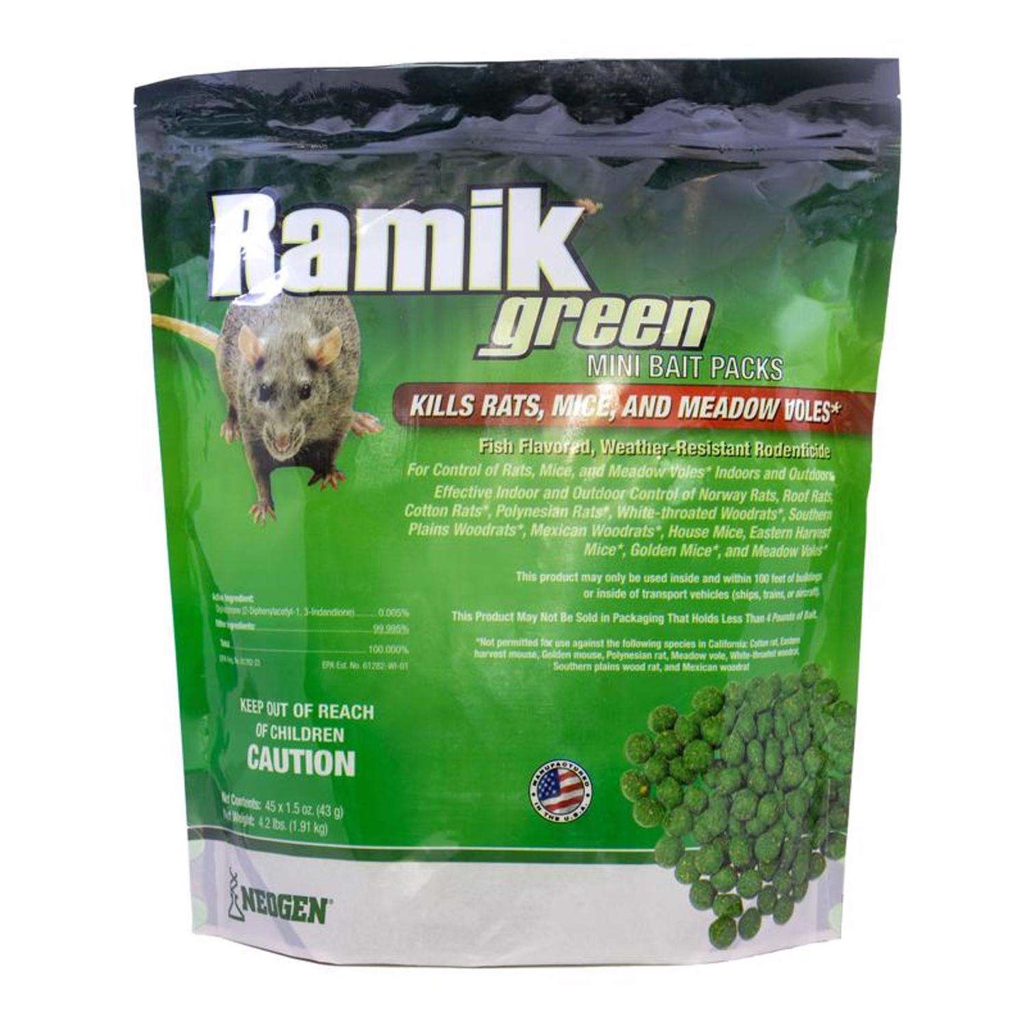  Ramik Fish-Flavored Bait Nuggets For Mice And Rats 4 Lb 45 Pk