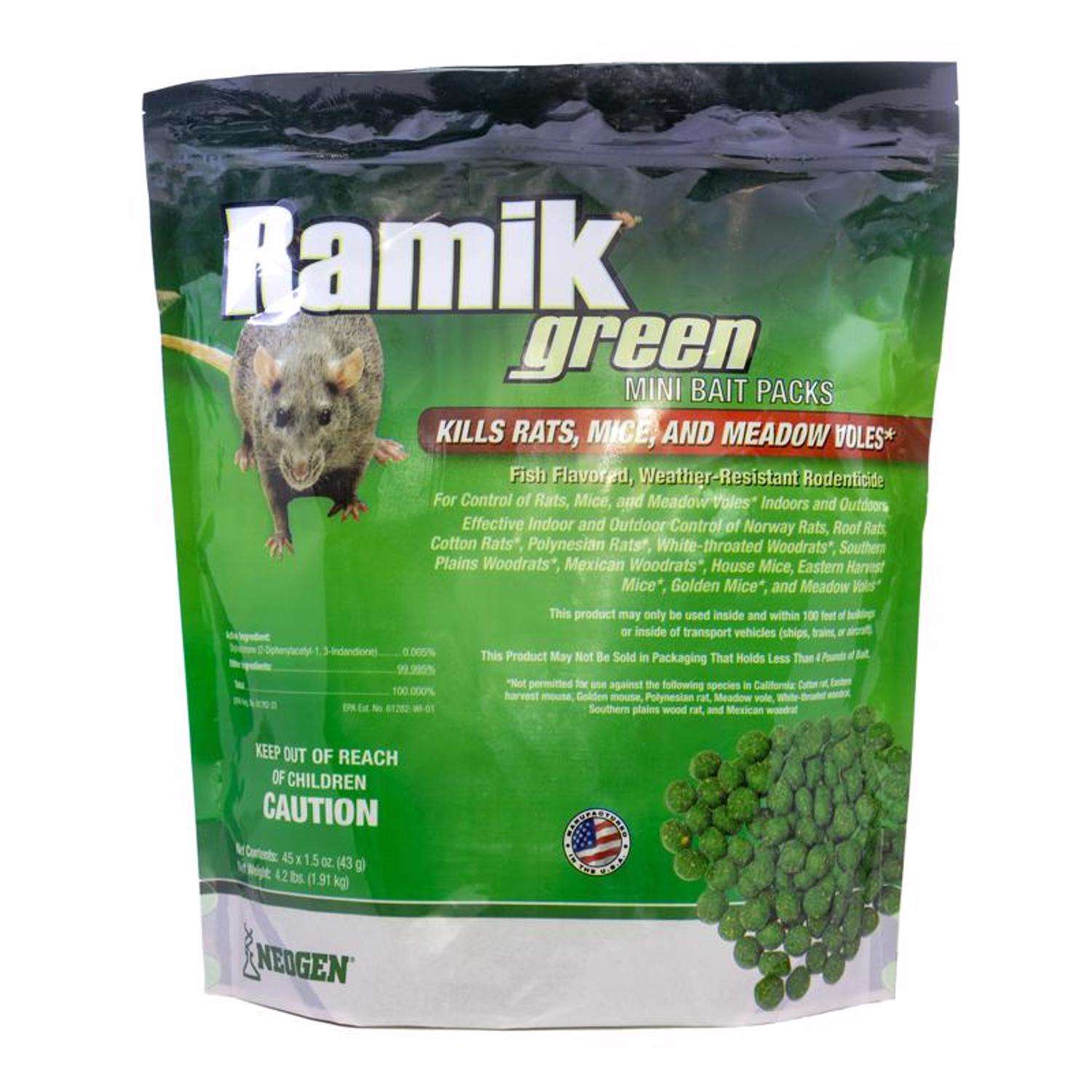  Ramik Fish-Flavored Bait Nuggets For Mice And Rats 4 Lb 45 Pk