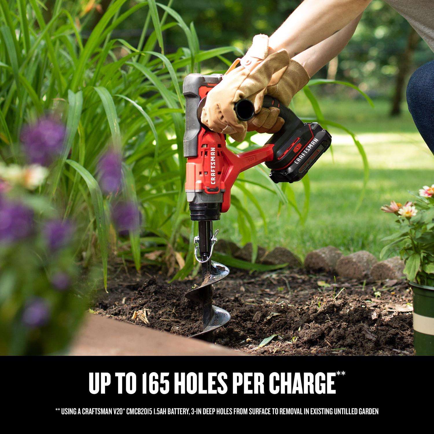  Craftsman V20 13.97 In. Steel Battery Operated Auger