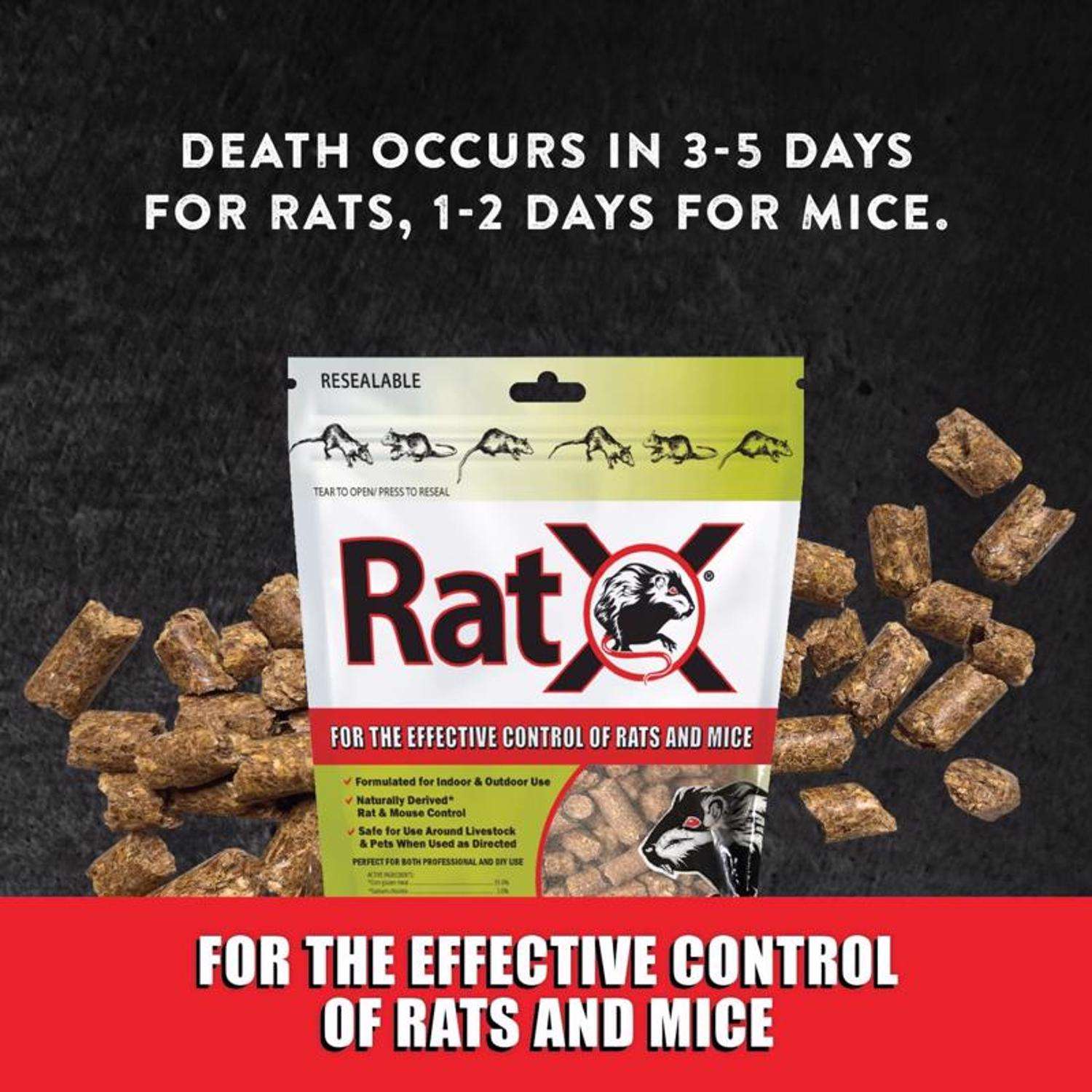  RatX Non-Toxic Bait Pellets For Mice And Rats 1 Lb 1 Pk