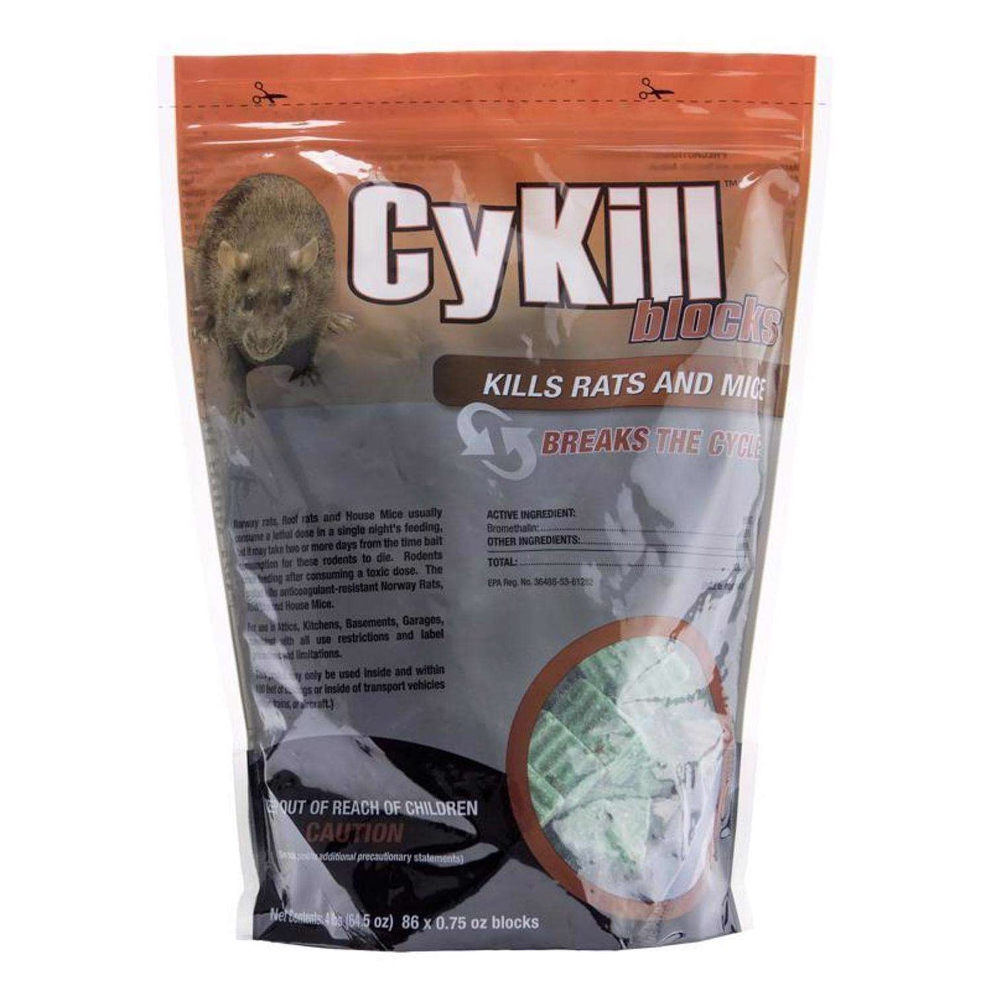  CyKill Bait Blocks For Mice And Rats 4 Lb 86 Pk