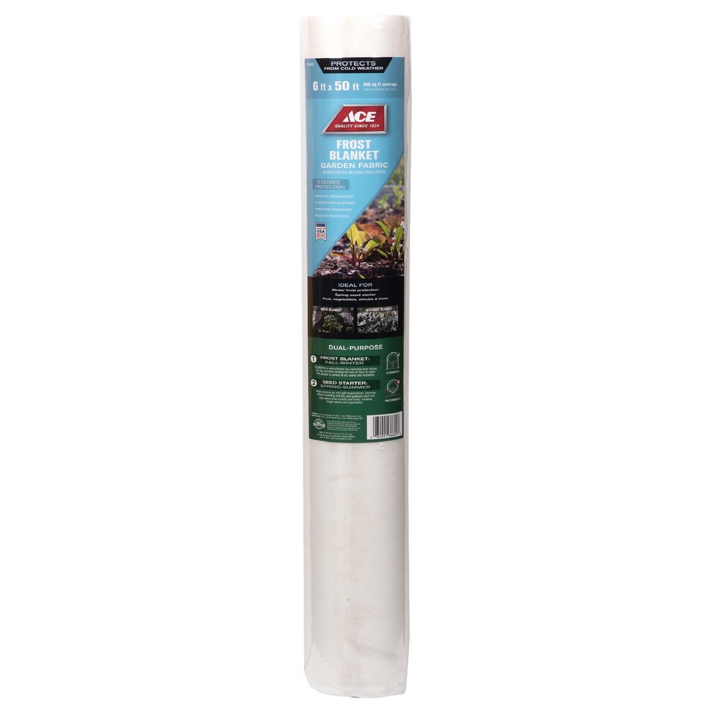 Ace 6 Ft. L X 50 Ft. W 9 Rolls 1 Pk Frost Protection Blanket