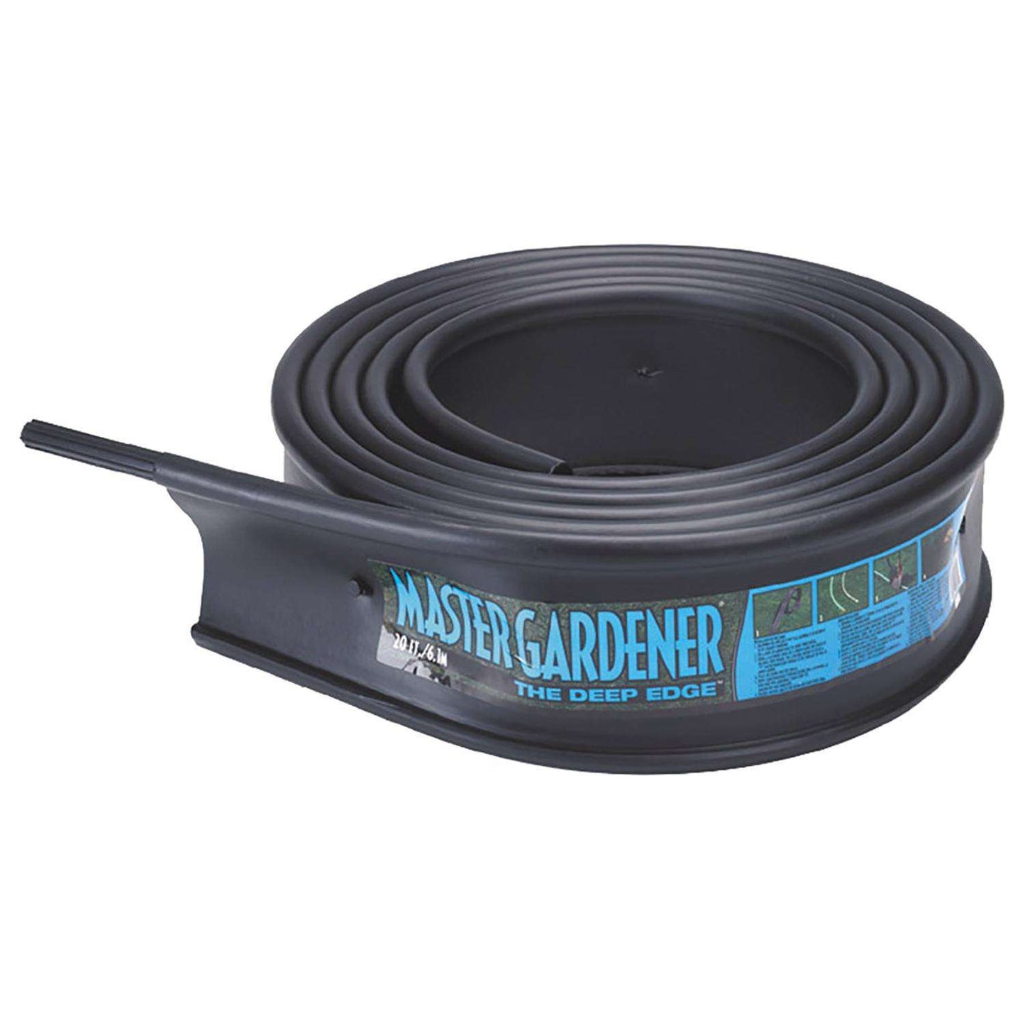  Master Mark Master Gardener 20 Ft. L X 6 In. H Plastic Black Coiled Edging