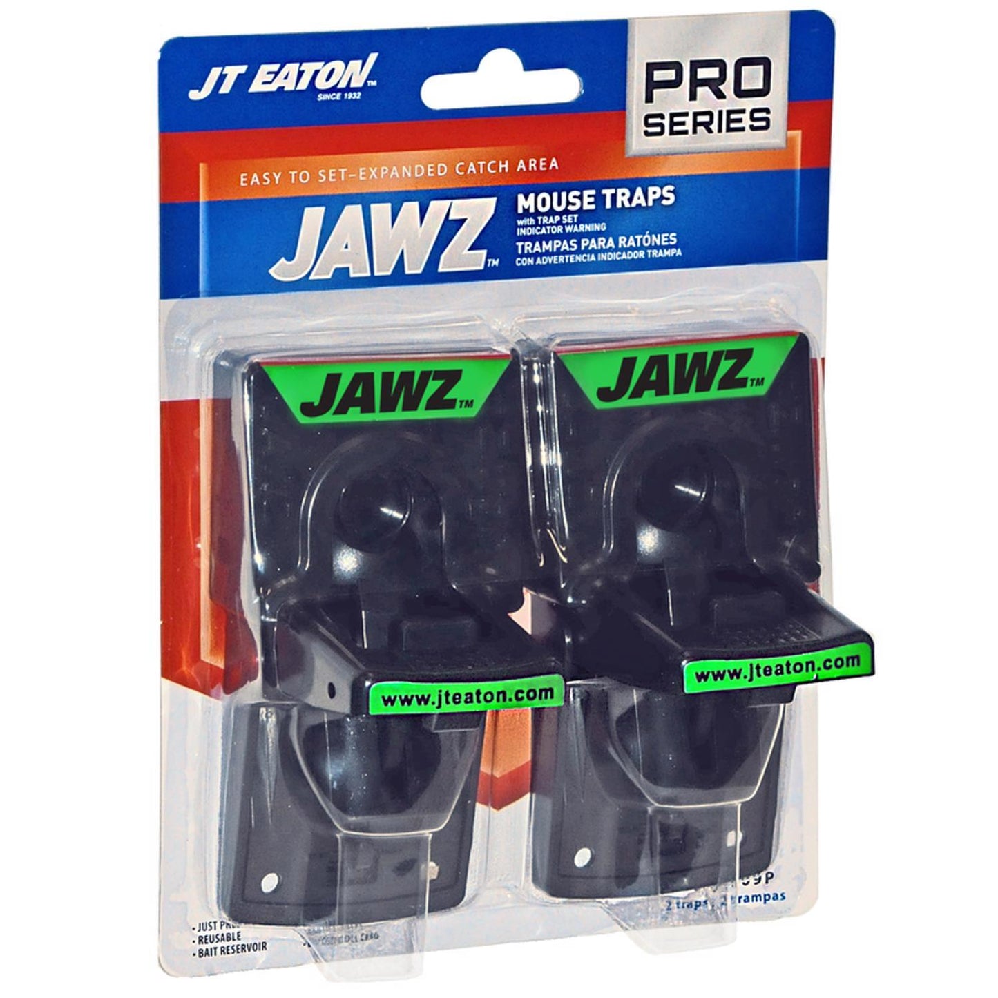  JT Eaton JAWZ Pro Series Small Snap Trap For Mice 2 Pk