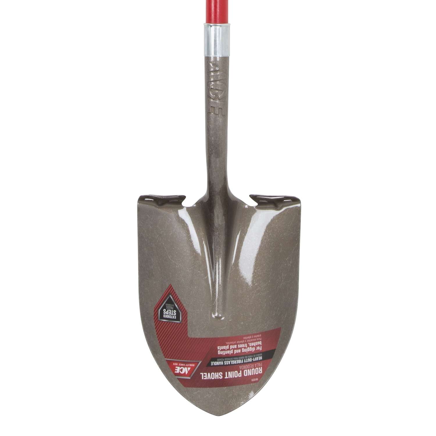  Ace 57.25 In. Steel Round Digging Shovel Fiberglass Handle