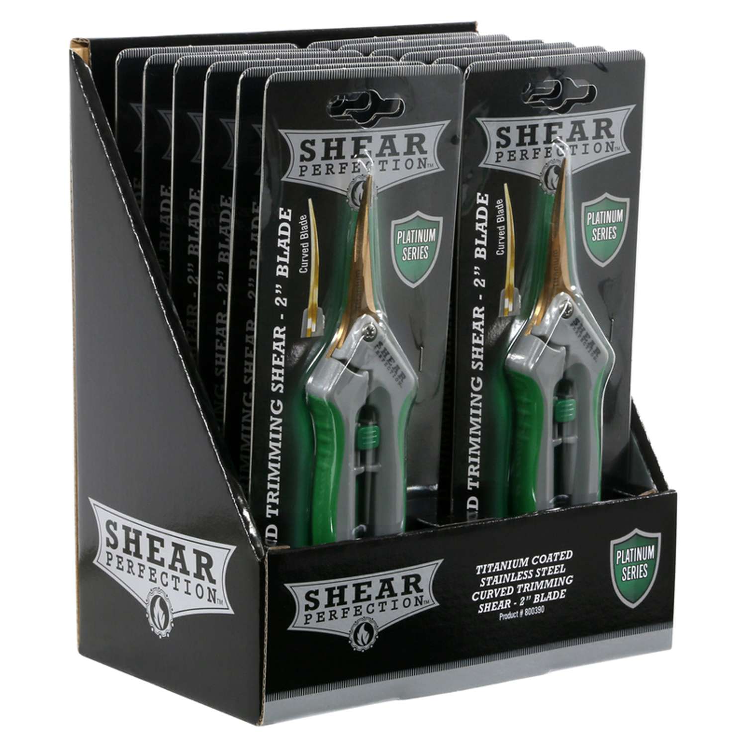  Shear Perfection Platinum Stainless Steel Curved Trimming Shear