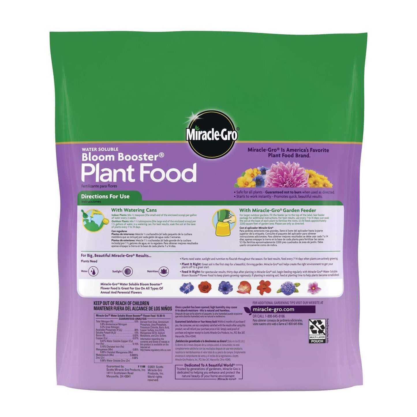  Miracle-Gro Bloom Booster Powder Plant Food 5.5 Lb